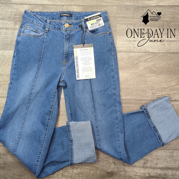 d.jeans High Waist Straight Ankle Jeans Size 6 - Picture 1 of 6